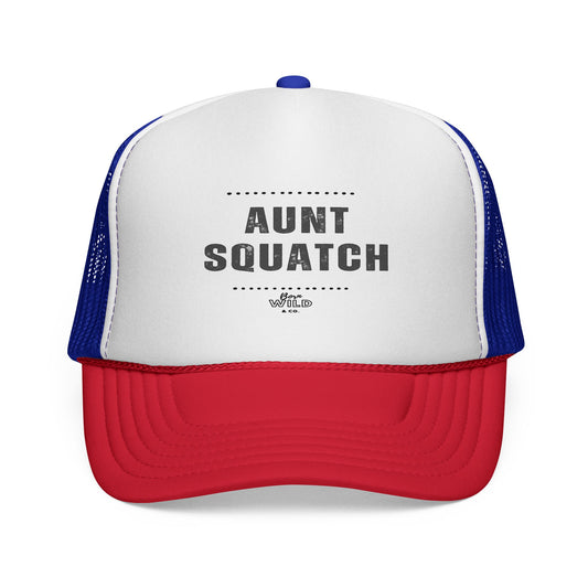 Aunt Squatch Trucker Cap - Funny Baseball Hat for Outdoors, Gift