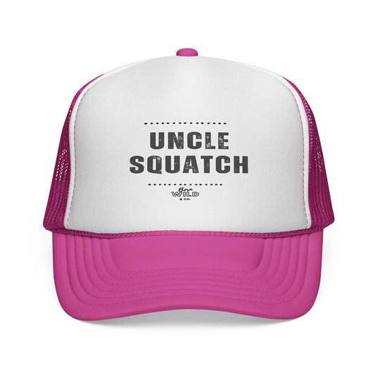 Uncle Squatch Trucker Cap - Funny Baseball Hat for Outdoors, Gift
