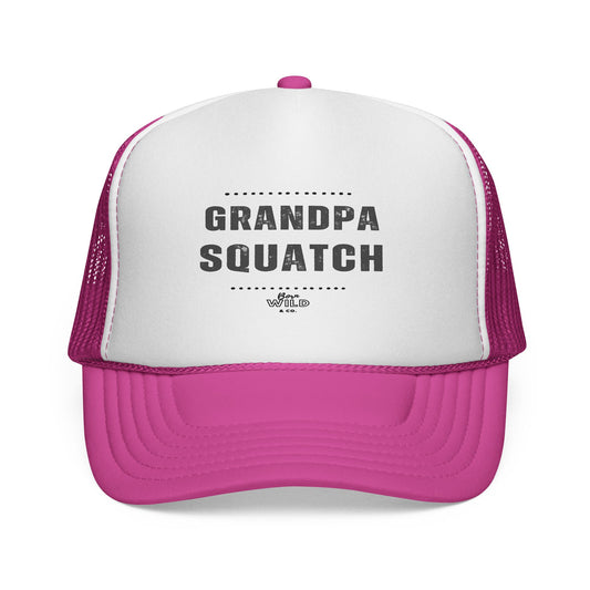 GRANDPA Squatch Trucker Cap - Funny Baseball Hat for Outdoors, Father's Day Gift