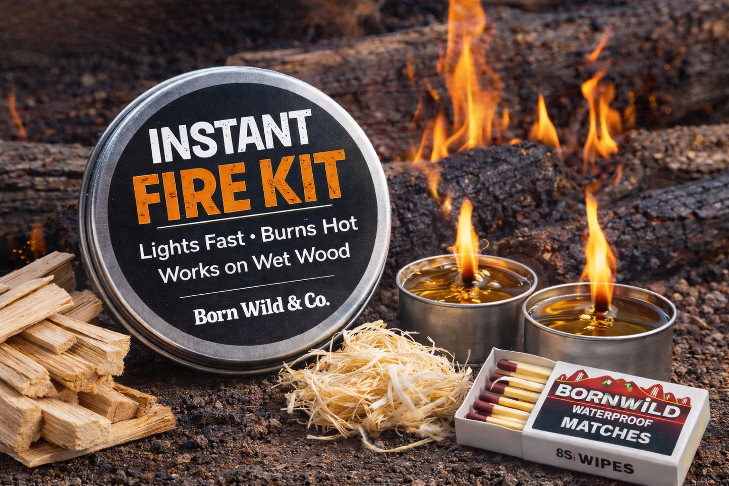 Instant Campfire Fire Kit
