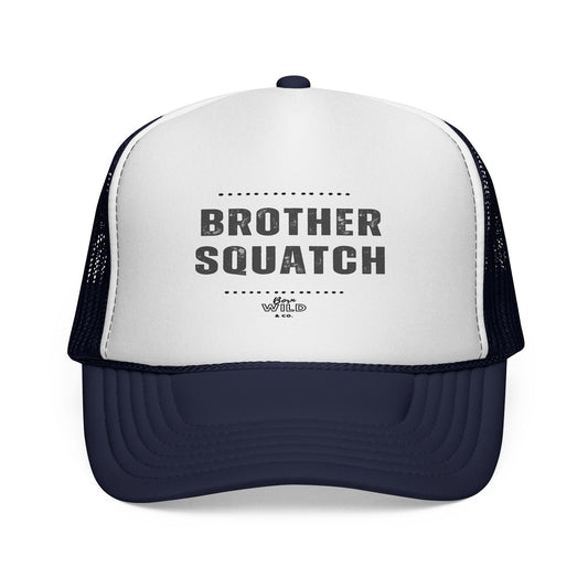 BROTHER Squatch Trucker Cap - Funny Baseball Hat for Outdoors, Gift