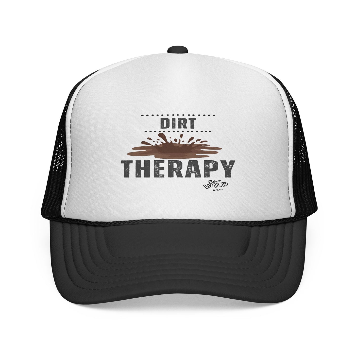Dirt Therapy Trucker Cap - Funny  Baseball Hat for Outdoors,  Gift