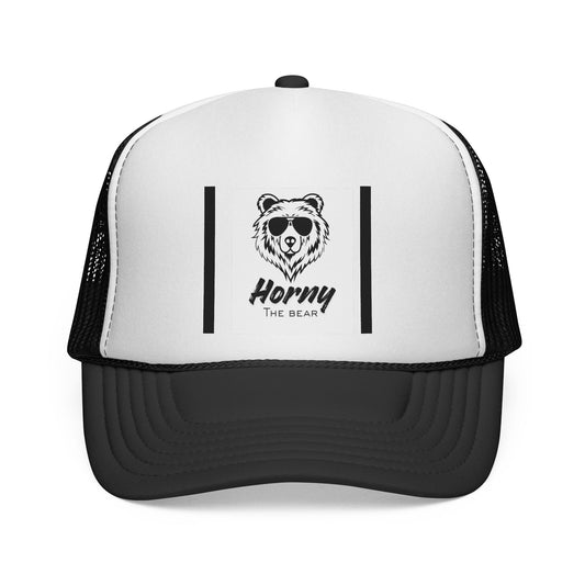 Horny the Bear Trucker Cap - Funny  Baseball Hat for Outdoors,  Gift