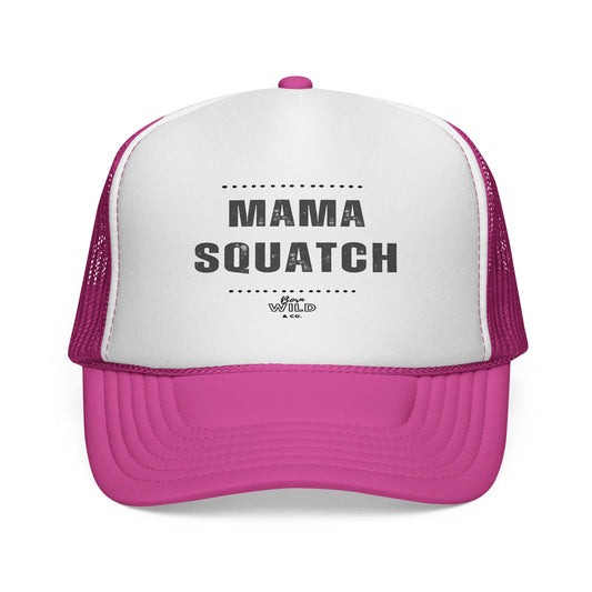 Mama Squatch Trucker Cap - Funny Mom Baseball Hat for Outdoors, Mother's Day Gift