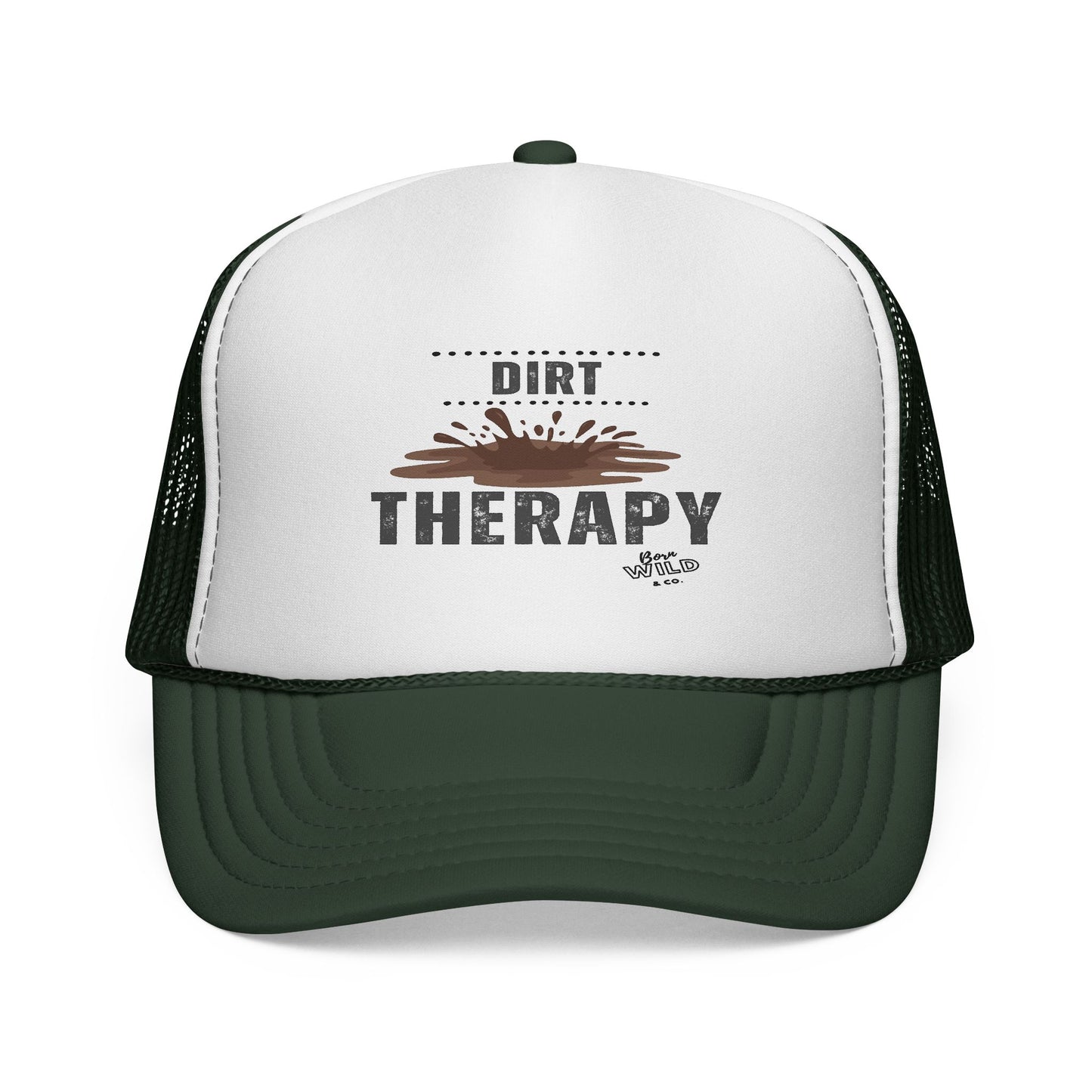 Dirt Therapy Trucker Cap - Funny  Baseball Hat for Outdoors,  Gift