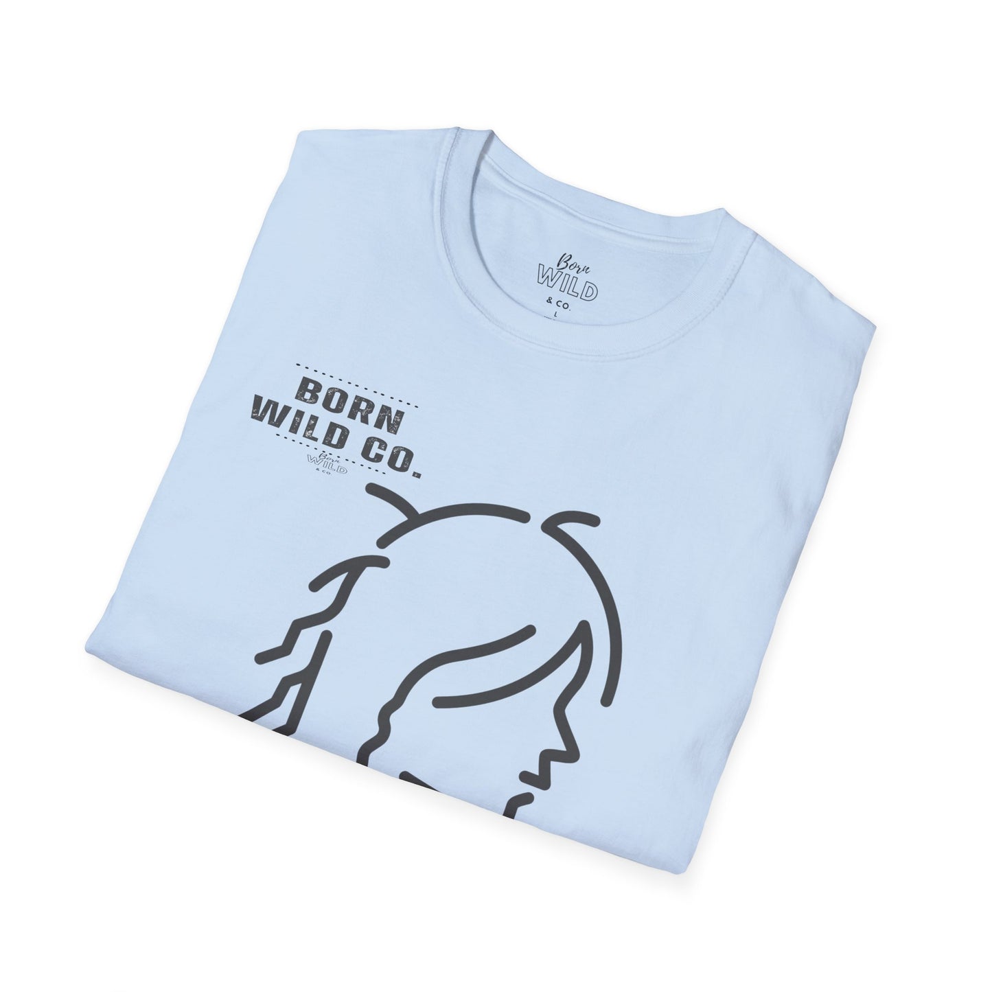 Hiking Hair T-Shirt — Bold Typography Casual Tee