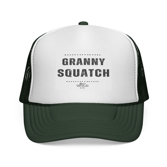 GRANNY Squatch Trucker Cap - Funny Mom Baseball Hat for Outdoors, Mother's Day Gift