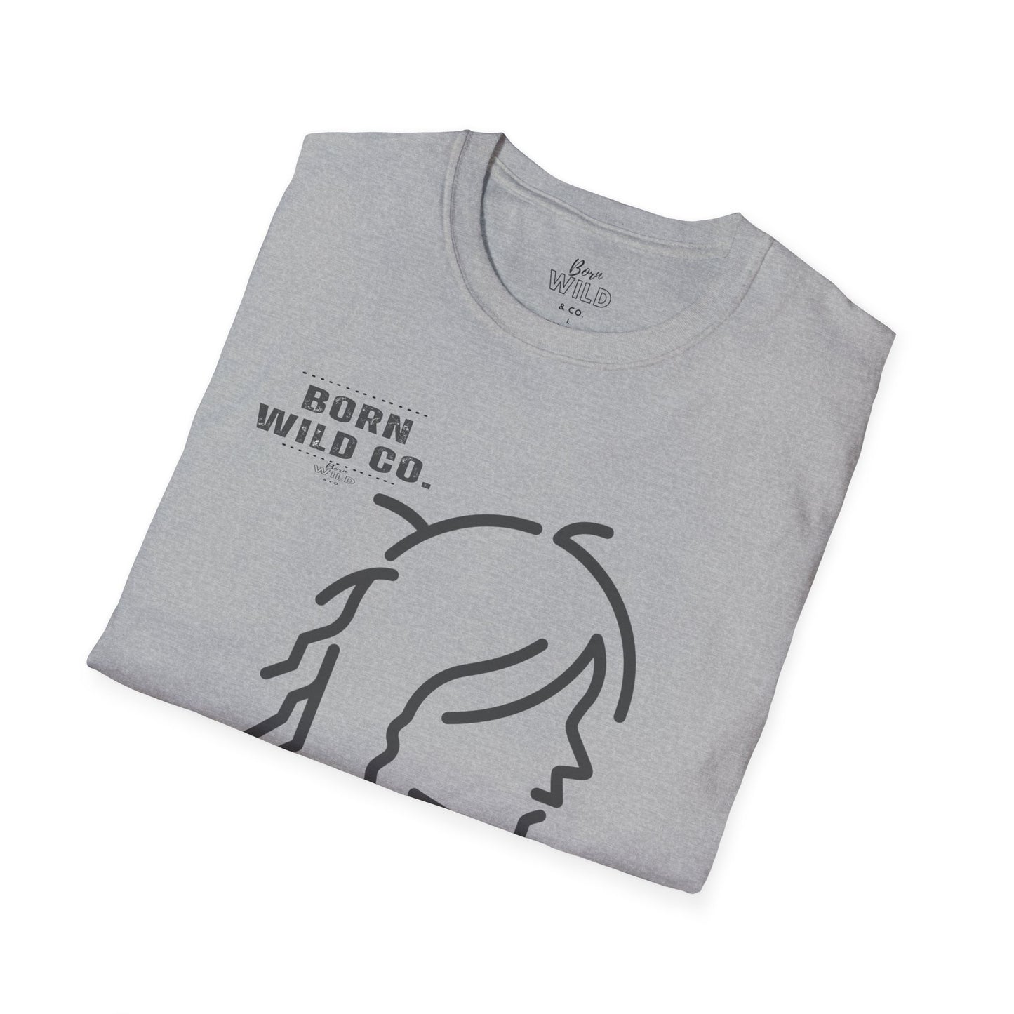 Hiking Hair T-Shirt — Bold Typography Casual Tee