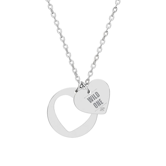 Wild One Heart Cutout Necklace (Engraving)=Customizable