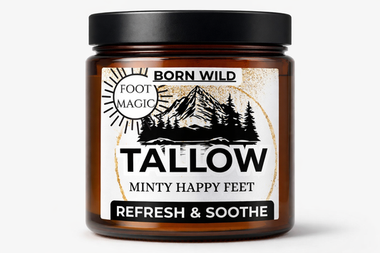 Foot Magic: Refreshing & Soothing Tallow Foot Cream - Mountain Mint