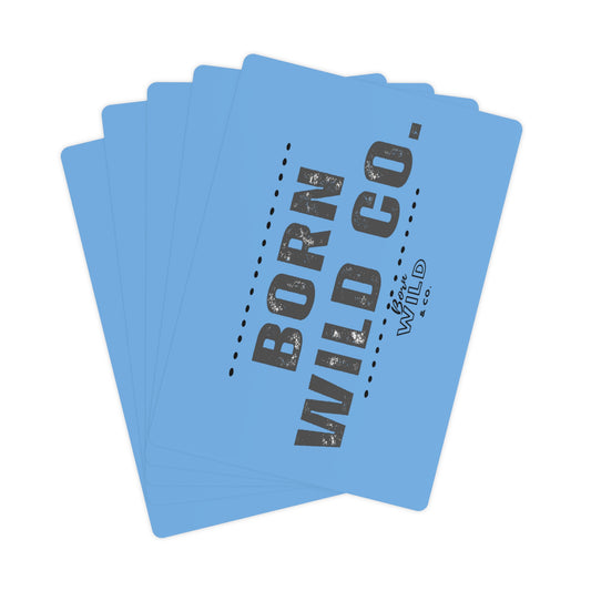 Born Wild Standard Poker Cards