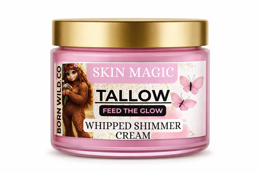 Born Wild Shimmer Tallow Whipped Body Creams