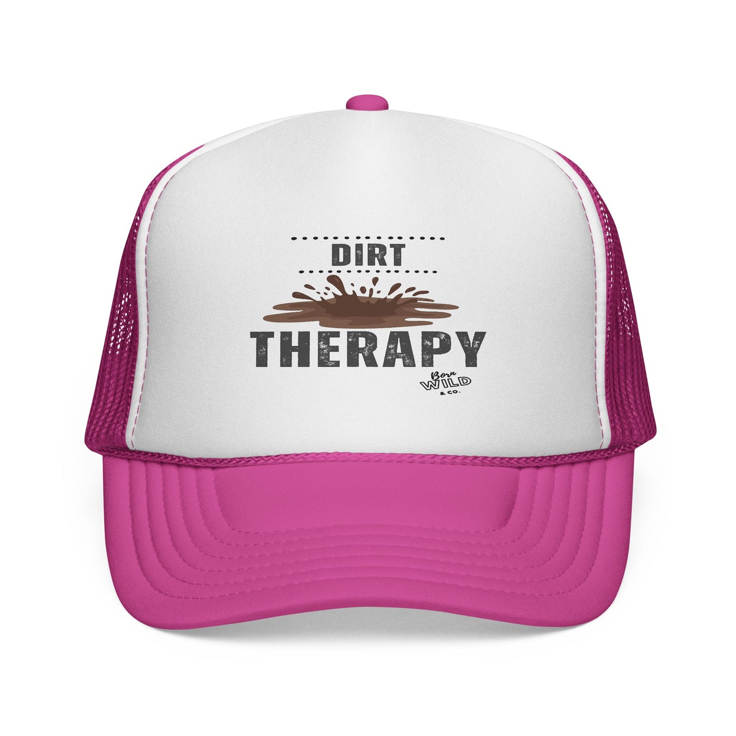 Dirt Therapy Trucker Cap - Funny  Baseball Hat for Outdoors,  Gift
