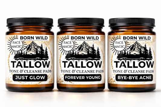 Born Wild Face Cleanse & Tone Pads