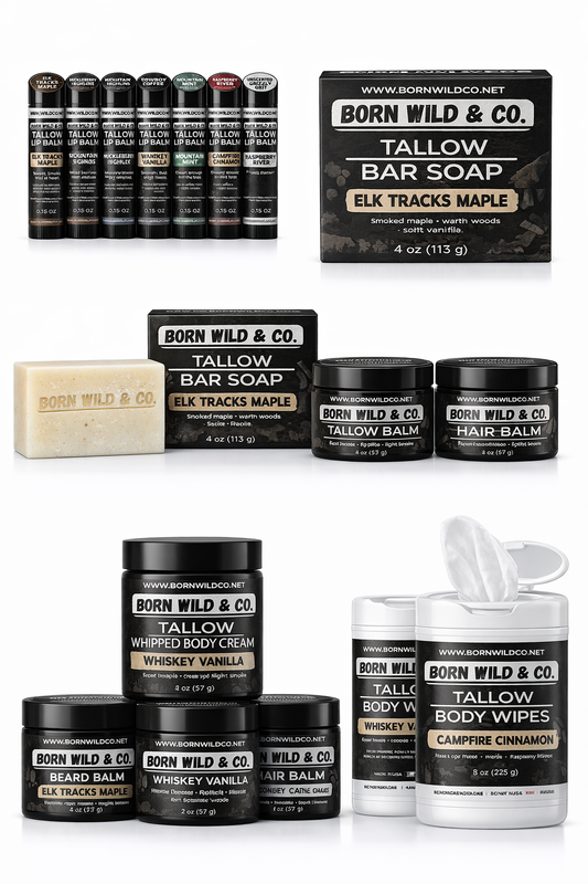 Born Wild- Tallow Body Soap Bars